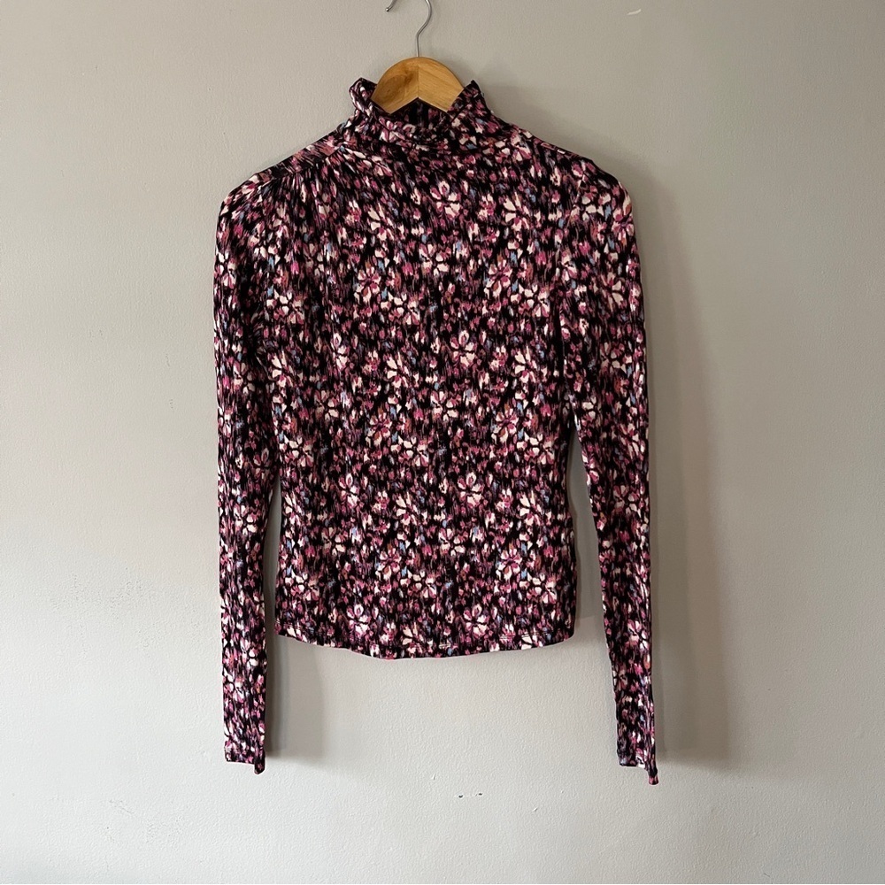 Isabel Marant Étoile Women's Floral Lou High-Neck Blouse Size 40 Multicolor NWOT - Picture 4 of 8
